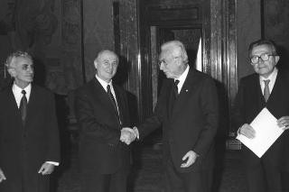 Incontro con il Presidente della Repubblica Popolare Socialista d'Albania Ramiz Alia