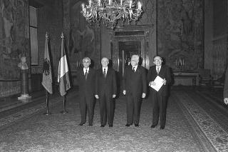 Incontro con il Presidente della Repubblica Popolare Socialista d'Albania Ramiz Alia