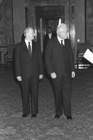 Incontro con il Presidente della Repubblica Popolare Socialista d'Albania Ramiz Alia