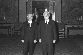 Incontro con il Presidente della Repubblica Popolare Socialista d'Albania Ramiz Alia