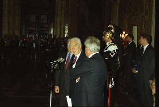 Incontro del Presidente della Repubblica Francesco Cossiga con i partecipanti al 3° Congresso mondiale "Ciao Italia"