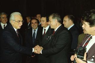 Incontro del Presidente della Repubblica Francesco Cossiga con i partecipanti al 3° Congresso mondiale "Ciao Italia"