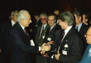 Incontro del Presidente della Repubblica Francesco Cossiga con i partecipanti al 3° Congresso mondiale "Ciao Italia"