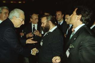 Incontro del Presidente della Repubblica Francesco Cossiga con i partecipanti al 3° Congresso mondiale "Ciao Italia"