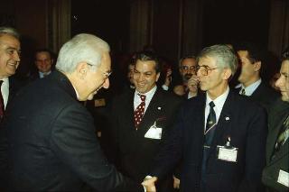 Incontro del Presidente della Repubblica Francesco Cossiga con i partecipanti al 3° Congresso mondiale "Ciao Italia"