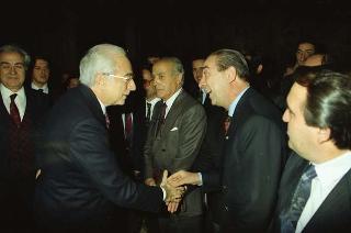 Incontro del Presidente della Repubblica Francesco Cossiga con i partecipanti al 3° Congresso mondiale "Ciao Italia"