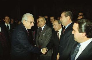 Incontro del Presidente della Repubblica Francesco Cossiga con i partecipanti al 3° Congresso mondiale "Ciao Italia"