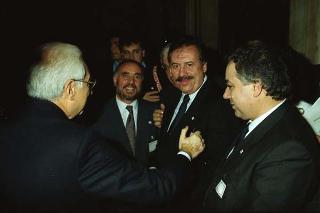 Incontro del Presidente della Repubblica Francesco Cossiga con i partecipanti al 3° Congresso mondiale "Ciao Italia"