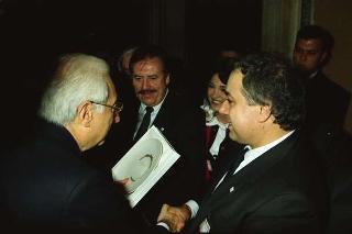 Incontro del Presidente della Repubblica Francesco Cossiga con i partecipanti al 3° Congresso mondiale "Ciao Italia"