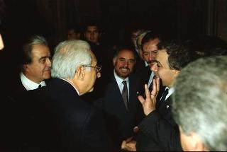 Incontro del Presidente della Repubblica Francesco Cossiga con i partecipanti al 3° Congresso mondiale "Ciao Italia"