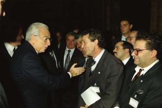 Incontro del Presidente della Repubblica Francesco Cossiga con i partecipanti al 3° Congresso mondiale "Ciao Italia"