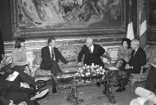 Incontro del Presidente della Repubblica Francesco Cossiga con il Presidente degli Stati Uniti George Bush