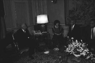 Incontro del Presidente della Repubblica Francesco Cossiga con David N. Dinkins, sindaco di New York
