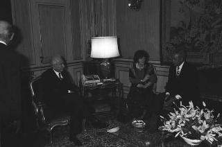 Incontro del Presidente della Repubblica Francesco Cossiga con David N. Dinkins, sindaco di New York
