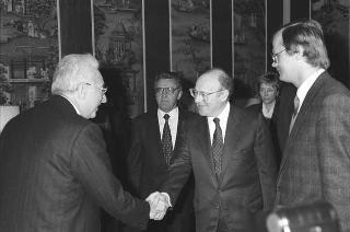 Incontro del Presidente della Repubblica Francesco Cossiga con Andrei Kozyrev, ministro degli esteri della Repubblica Russa
