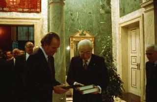 Visita ufficiale del Presidente della Repubblica Francesco Cossiga a Barcellona (Spagna)