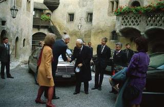 Visita ufficiale del Presidente della Repubblica Francesco Cossiga a Barcellona (Spagna)