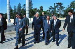 Visita ufficiale del Presidente della Repubblica Francesco Cossiga a Barcellona (Spagna)