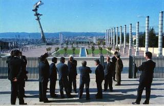 Visita ufficiale del Presidente della Repubblica Francesco Cossiga a Barcellona (Spagna)