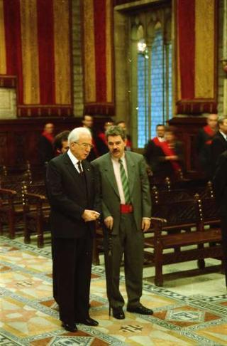 Visita ufficiale del Presidente della Repubblica Francesco Cossiga a Barcellona (Spagna)