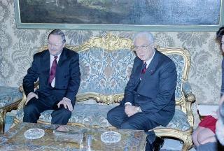 Incontro con il Presidente della Repubblica di Lituania Vytautas Landsbergis