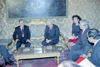 Incontro con il Presidente della Repubblica di Lituania Vytautas Landsbergis