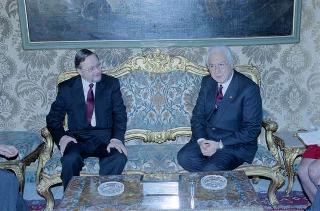 Incontro con il Presidente della Repubblica di Lituania Vytautas Landsbergis