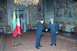 Incontro con il Presidente della Repubblica di Lituania Vytautas Landsbergis