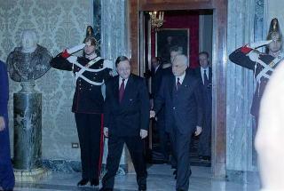Incontro con il Presidente della Repubblica di Lituania Vytautas Landsbergis