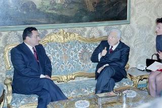 Incontro con il Presidente della Repubblica Araba d'Egitto Hosny Mubarak