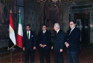 Incontro con il Presidente della Repubblica Araba d'Egitto Hosny Mubarak