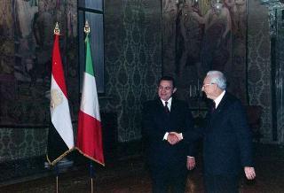 Incontro con il Presidente della Repubblica Araba d'Egitto Hosny Mubarak