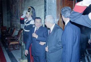 Incontro con il Presidente della Repubblica Araba d'Egitto Hosny Mubarak