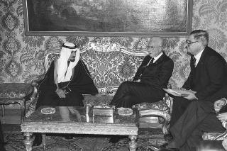 Incontro con l'Emiro del Kuwait S.A. Jaber al Ahmed al Sabah