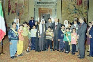 Incontro con l'Emiro del Kuwait S.A. Jaber al Ahmed al Sabah