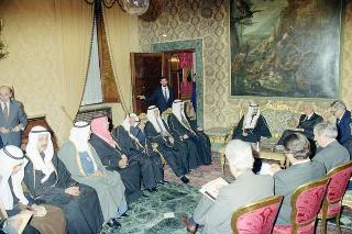 Incontro con l'Emiro del Kuwait S.A. Jaber al Ahmed al Sabah