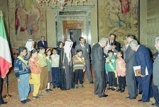 Incontro con l'Emiro del Kuwait S.A. Jaber al Ahmed al Sabah