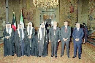 Incontro con l'Emiro del Kuwait S.A. Jaber al Ahmed al Sabah