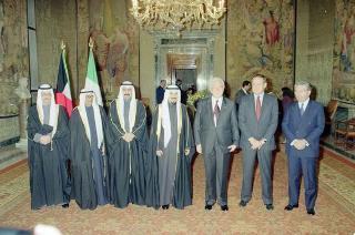 Incontro con l'Emiro del Kuwait S.A. Jaber al Ahmed al Sabah