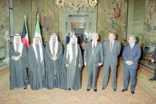 Incontro con l'Emiro del Kuwait S.A. Jaber al Ahmed al Sabah