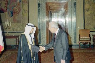 Incontro con l'Emiro del Kuwait S.A. Jaber al Ahmed al Sabah