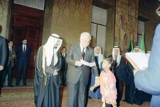 Incontro con l'Emiro del Kuwait S.A. Jaber al Ahmed al Sabah
