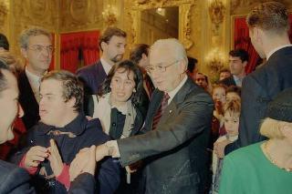 Incontro con la Giunta esecutiva del Centro nazionale per la bontà nella scuola, il comitato organizzatore e i vincitori del 41° Premio nazionale "Livio Tempesta"