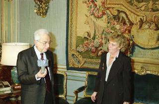 Incontro del Presidente della Repubblica Francesco Cossiga con Margherita Boniver, ministro per l'immigrazione e gli italiani all'estero