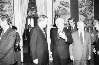 Incontro del Presidente della Repubblica Francesco Cossiga con Franz Vranitzki, cancelliere della Repubblica d'Austria