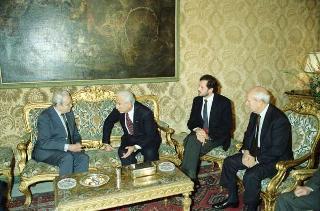 Incontro del Presidente della Repubblica Francesco Cossiga con Javier Perez de Cuellar, Segretario generale dell'ONU
