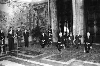 Presentazione degli auguri da parte del Corpo Diplomatico al Presidente della Repubblica Francesco Cossiga