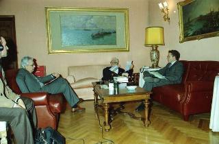 Intervista del Presidente della Repubblica Francesco Cossiga con un giornalista del &quot;Corriere della Sera&quot;