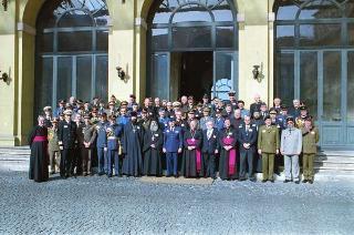 Incontro con i partecipanti alla 3^ conferenza internazionale dei cappellani militari capi dell'Europa e del Nord America
