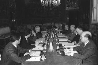 Riunione della Commissione per la ristrutturazione dei Servizi di sicurezza del Consiglio Supremo di Difesa